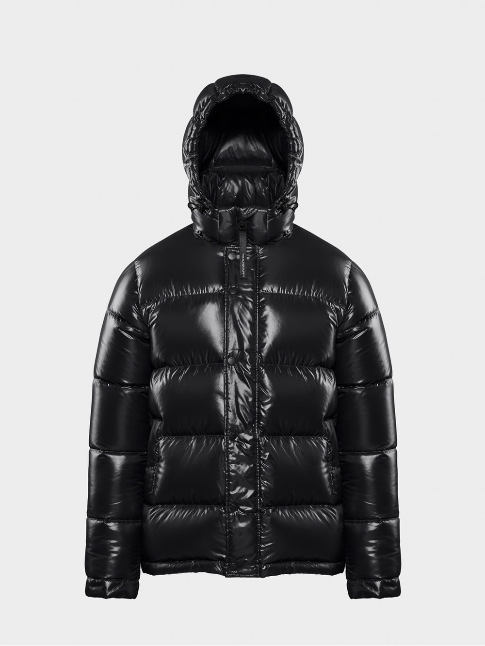 Aritzia TNA Mr. Super Puff Black Glossy Down Puffer Coat Size Small